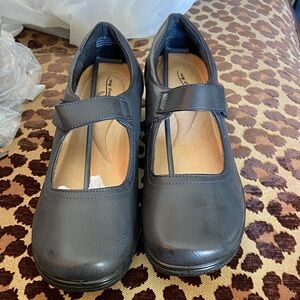 easy street Black Mary Jane Comfort Flats